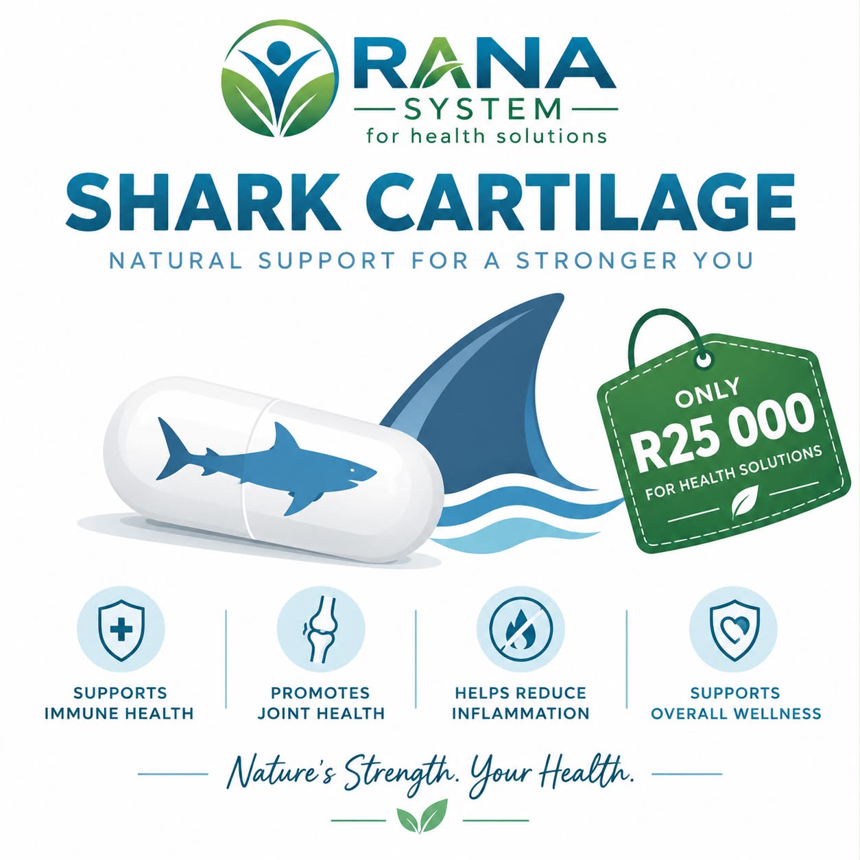 Shark cartilage promotional product graphic